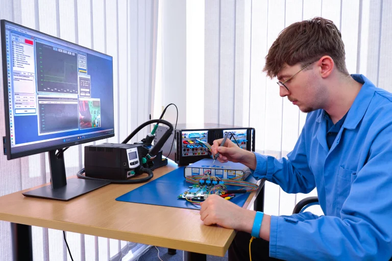 Multiplexed Matrix Switch automated PCB testing system by ABI Electronics
